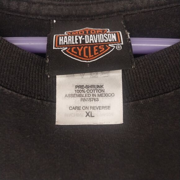 Vintage 1999 90s Harley-Davidson Bloomington IN Black T Shirt Size XL - Picture 3 of 6